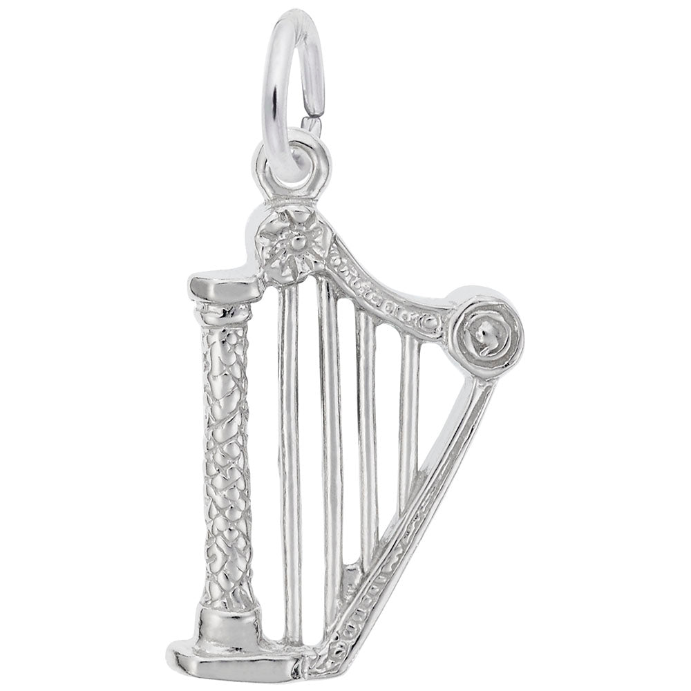Elegant Harp Charm for Music Lovers - Perfect Gift & Accessory 0675