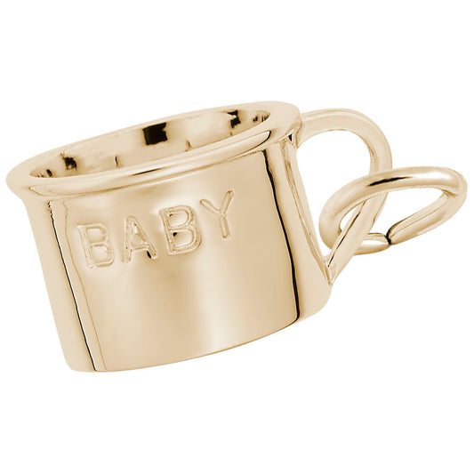 Personalized Inscribed Baby Cup Charm for Family & Friendship 0689