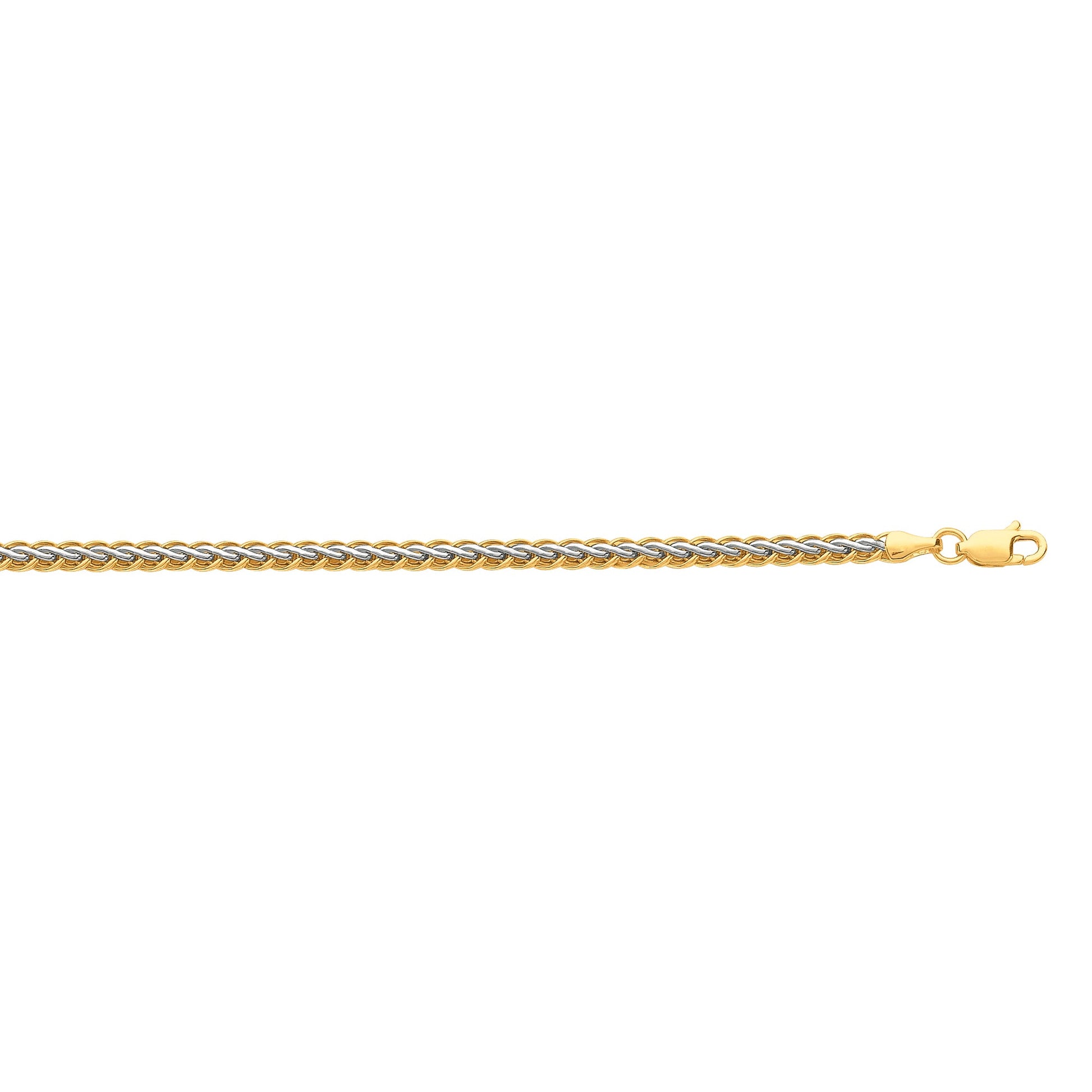 Royal Chain 10K Gold Weaved Bracelet 068TFW