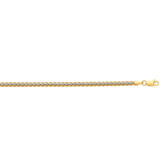 Royal Chain 10K Gold Weaved Bracelet 068TFW