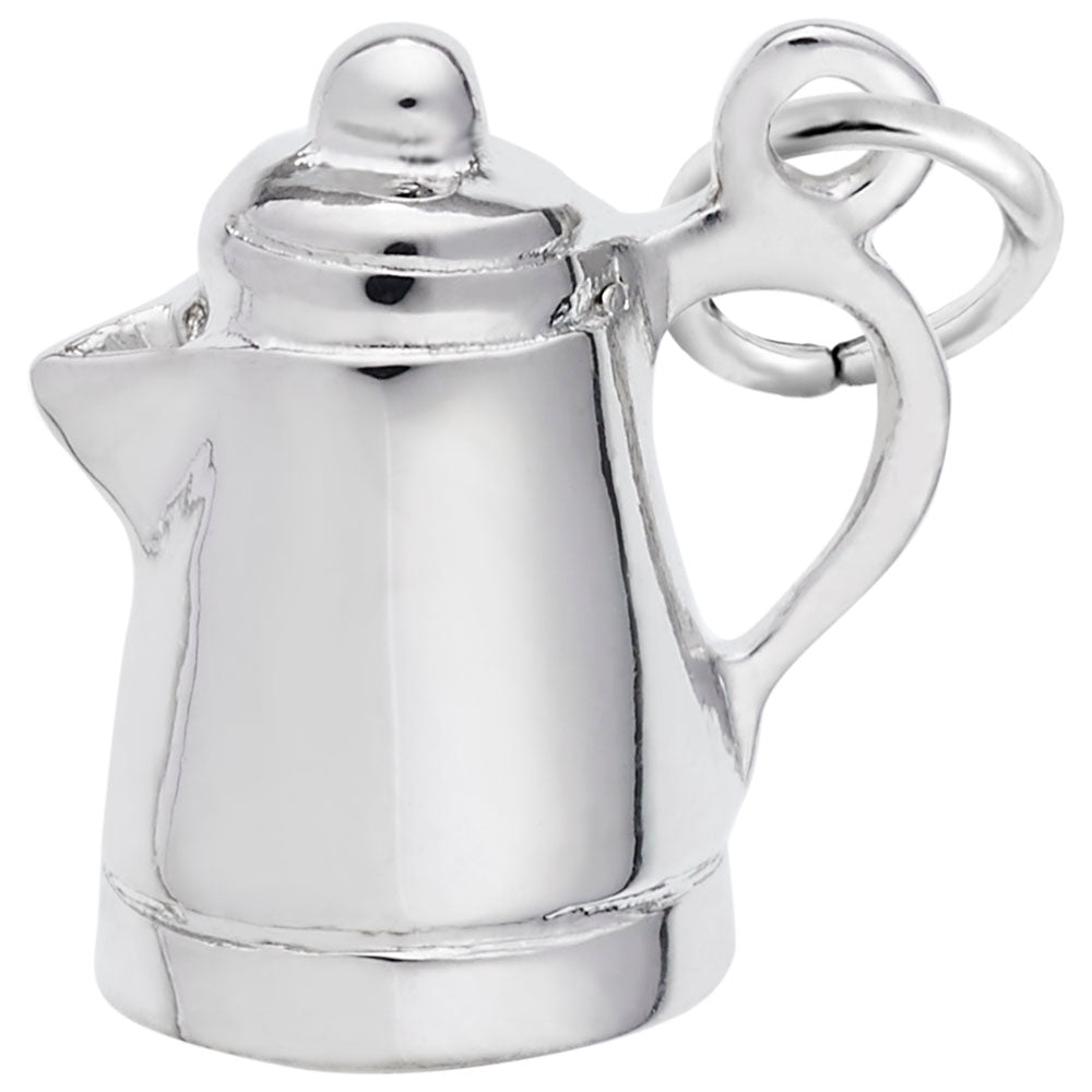 Charming Coffee Pot Pendant - Perfect for Food & Beverage Lovers 0692