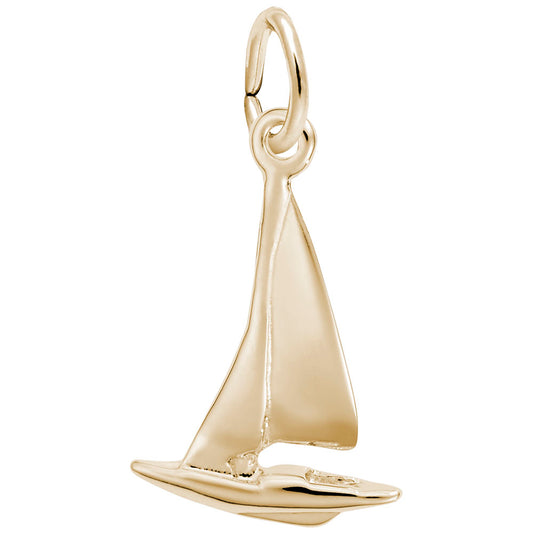 Sailboat Accent Charm for Nautical Jewelry - Rembrandt Charms 0715