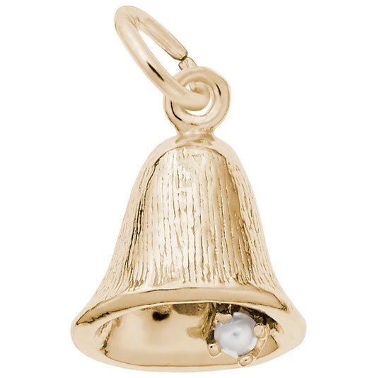 Petite Bell Charm for Weddings - Elegant Keepsake Jewelry 0752