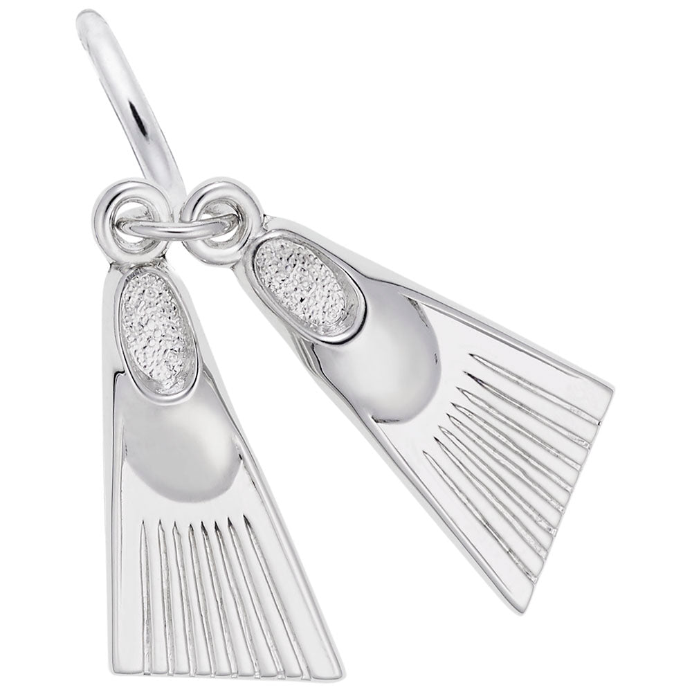 Swim Fins Charm for Sports Enthusiasts - Perfect Gift Idea 0764