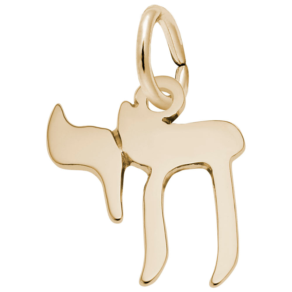 Small Chai Charm - Elegant Religious Jewelry for Special Occasions 0767