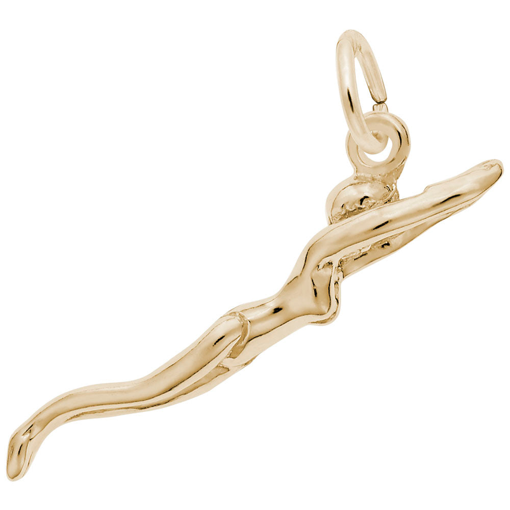 Elegant Female Swimmer Charm for Swimming Enthusiasts 0786