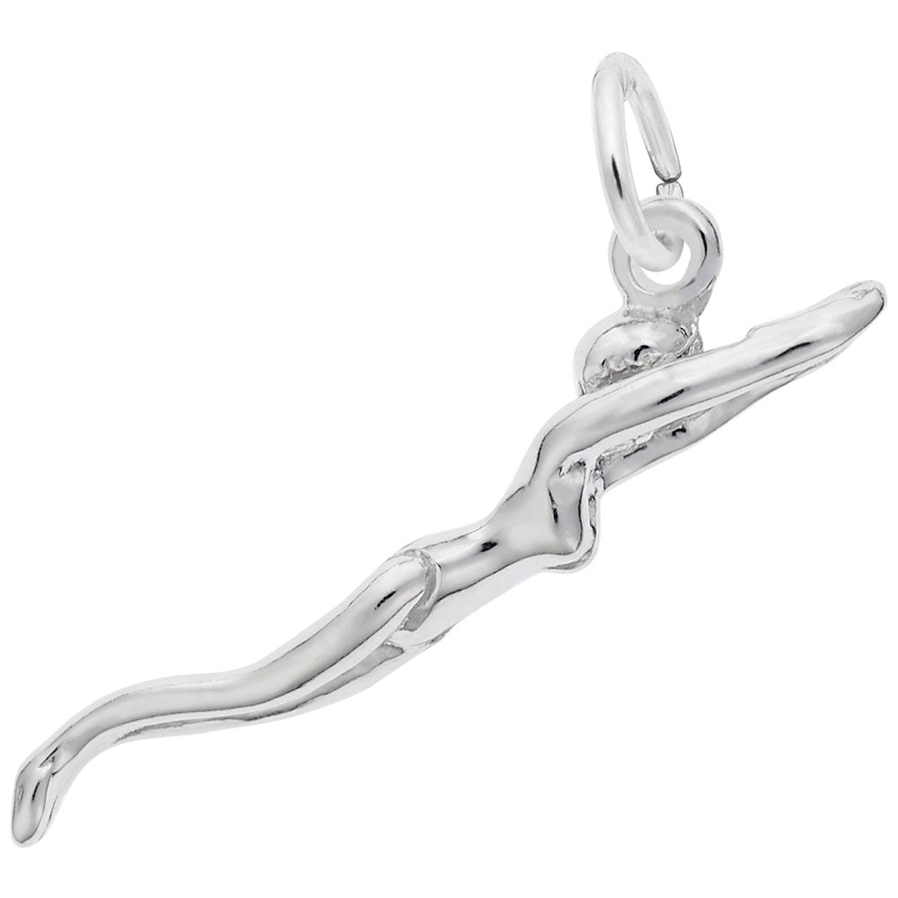 Elegant Female Swimmer Charm for Swimming Enthusiasts 0786
