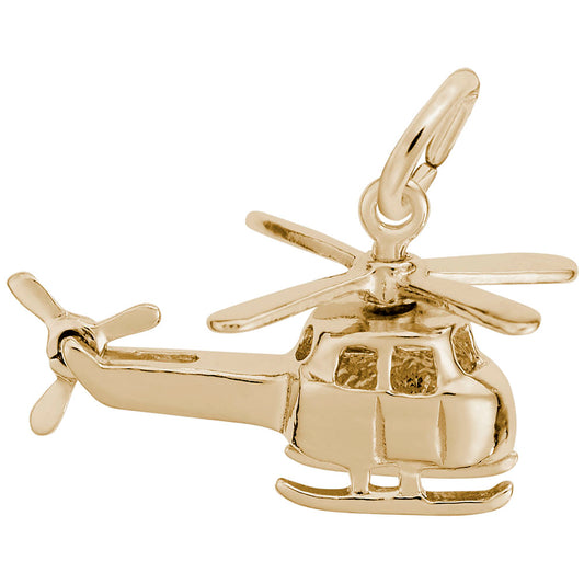 Small Helicopter Charm - Unique Aviation Jewelry for Collectors 0790