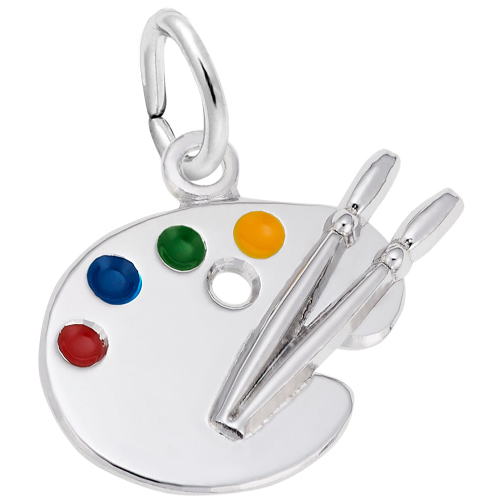 Petite Artist Palette Charm - Perfect Gift for Creative Souls 0800