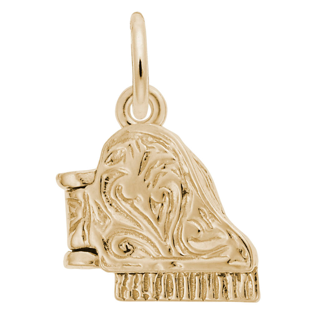 Elegant Piano Accent Charm for Music Lovers - Rembrandt Charms 0804