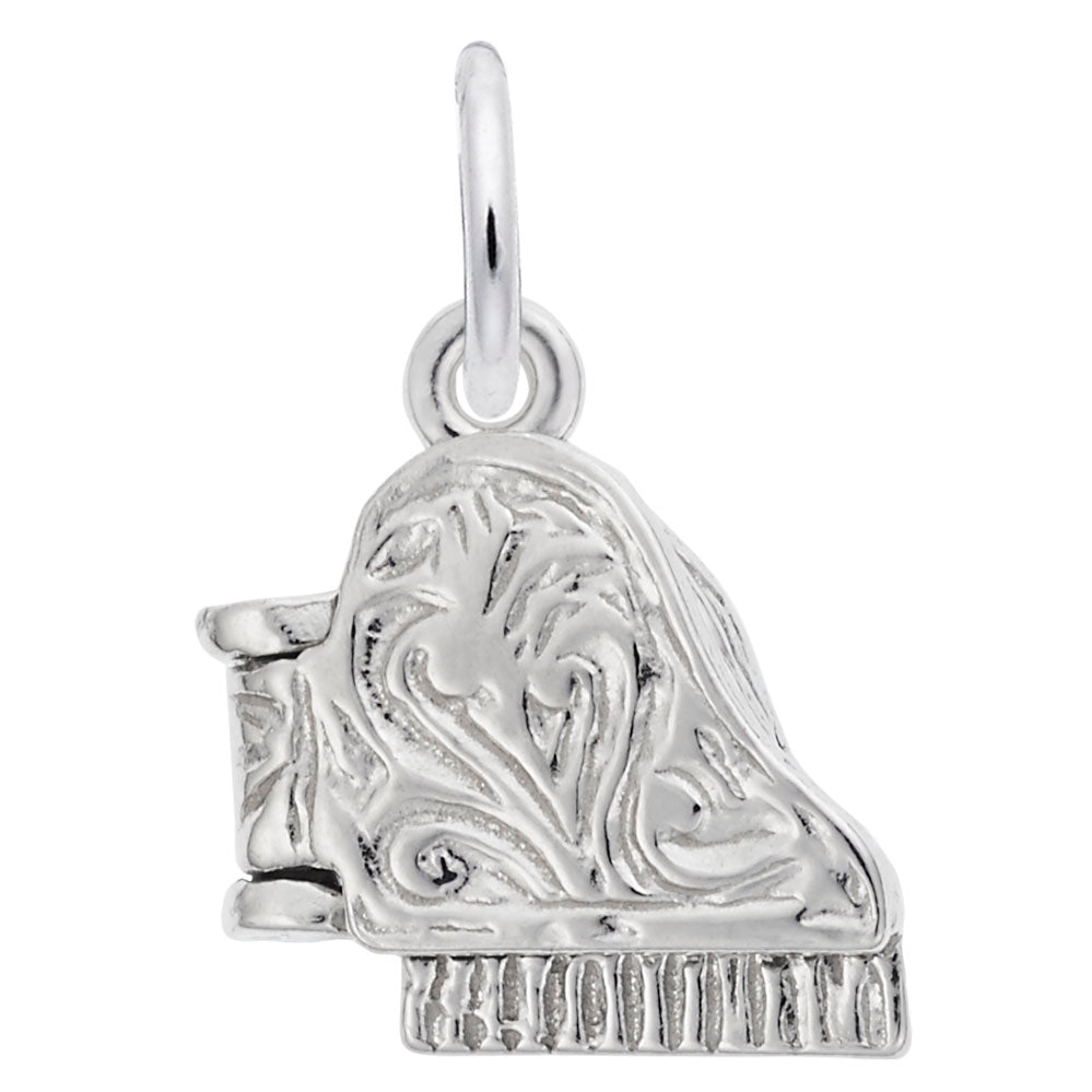 Elegant Piano Accent Charm for Music Lovers - Rembrandt Charms 0804