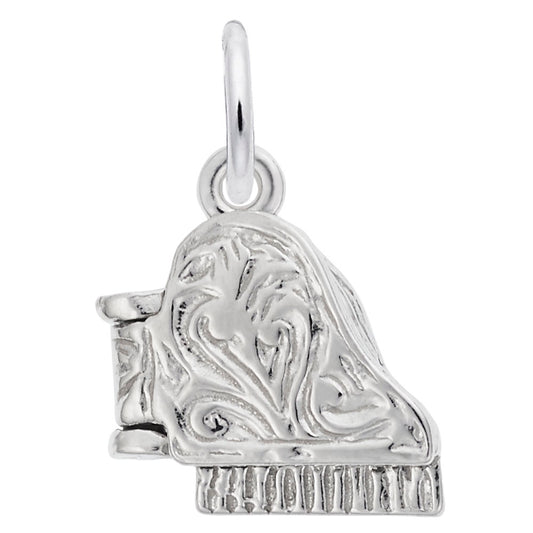 Elegant Piano Accent Charm for Music Lovers - Rembrandt Charms 0804