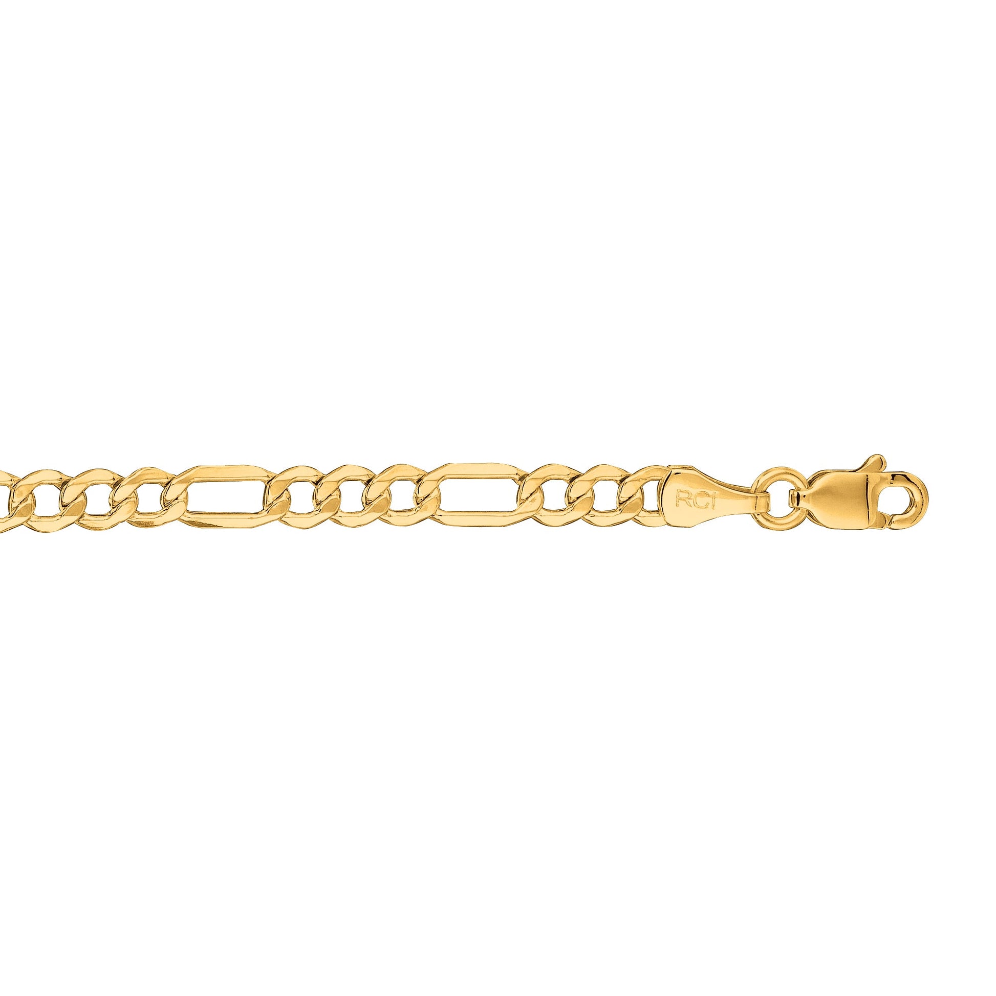 Royal Chain 10K Gold 3.7mm Lite Figaro Chain 080LFIG
