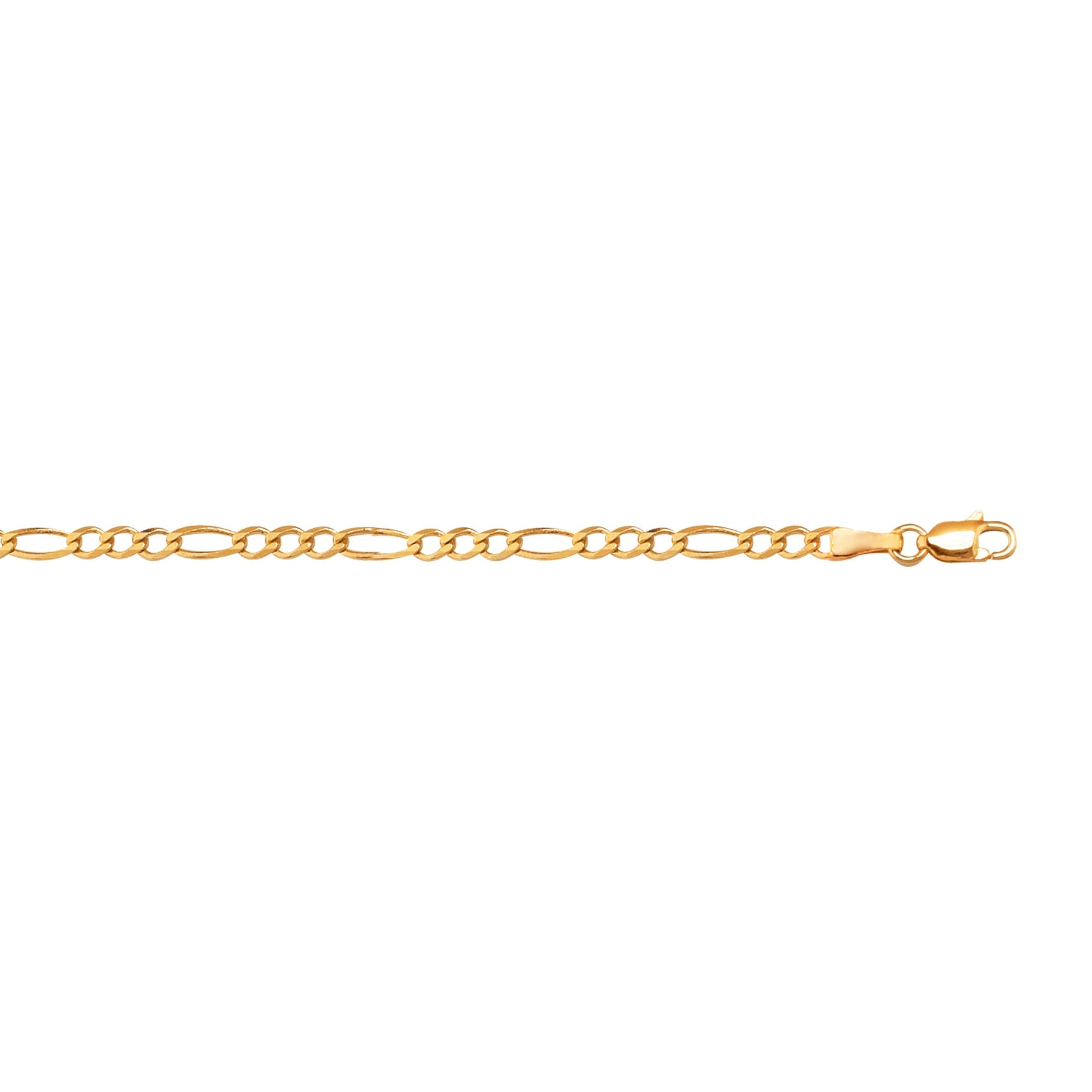 Royal Chain 10K Gold 2.6mm Figaro Chain  080RFIG