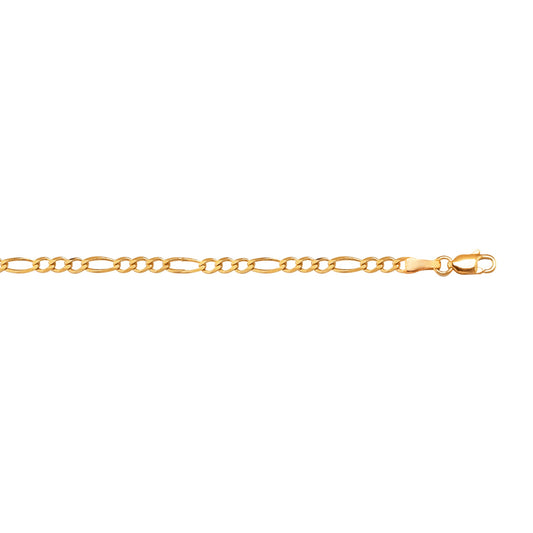 Royal Chain 10K Gold 2.6mm Figaro Chain  080RFIG