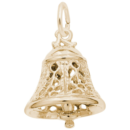 Elegant Filigree Bell Charm for Wedding Celebrations & Gifts 0830