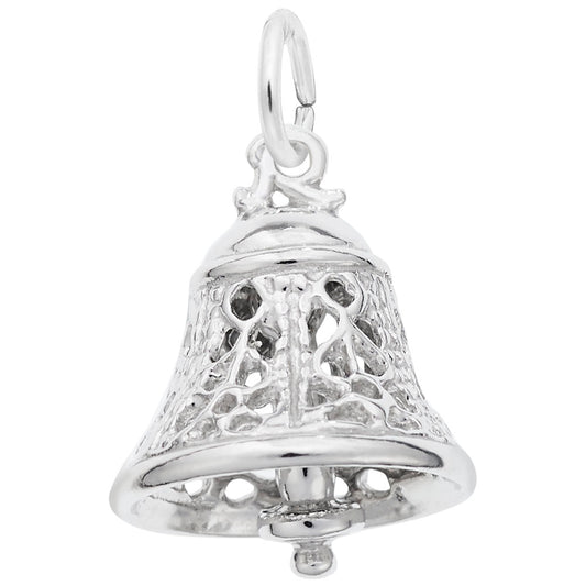 Elegant Filigree Bell Charm for Wedding Celebrations & Gifts 0830