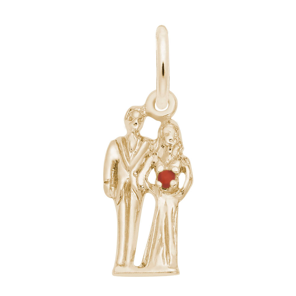 Elegant Bride & Groom Accent Charm for Wedding Love Gifts 0832