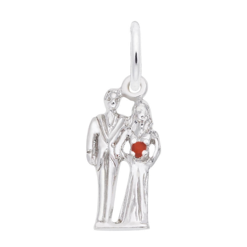 Elegant Bride & Groom Accent Charm for Wedding Love Gifts 0832
