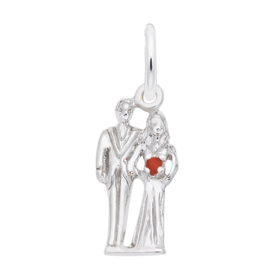 Elegant Bride & Groom Accent Charm for Wedding Love Gifts 0832