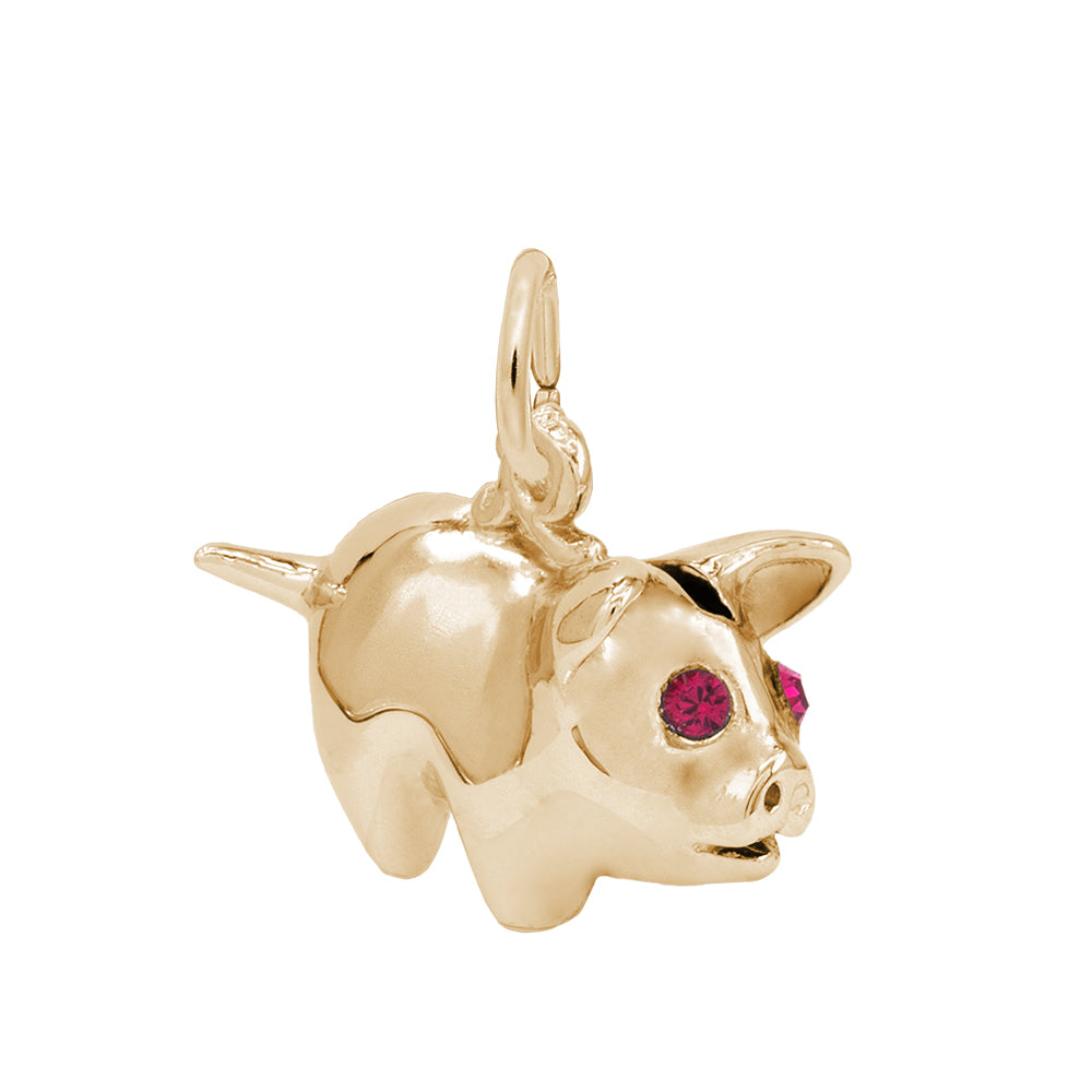 Adorable Piggy Bank Charm for Baby - Family & Friendship Gift 0839