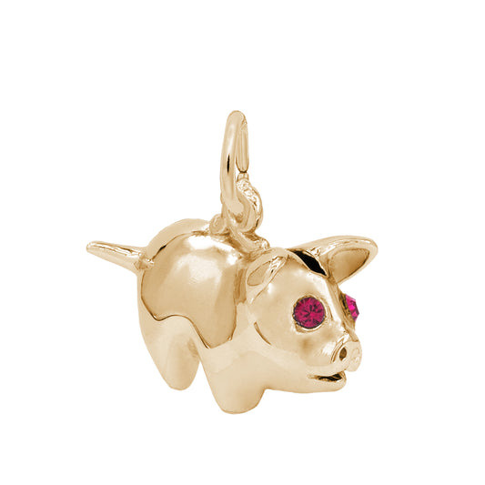 Adorable Piggy Bank Charm for Baby - Family & Friendship Gift 0839