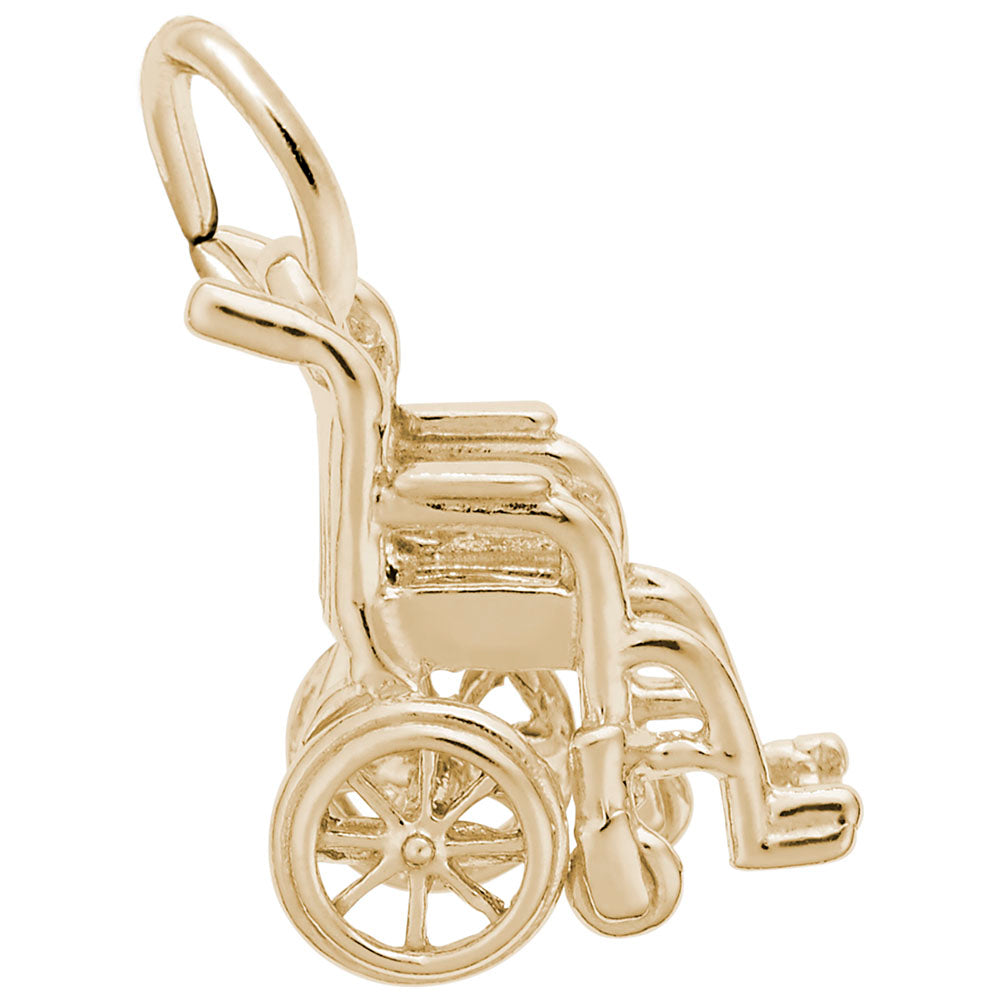 Medical Wheelchair Charm - Unique Symbol of Care & Support 0897