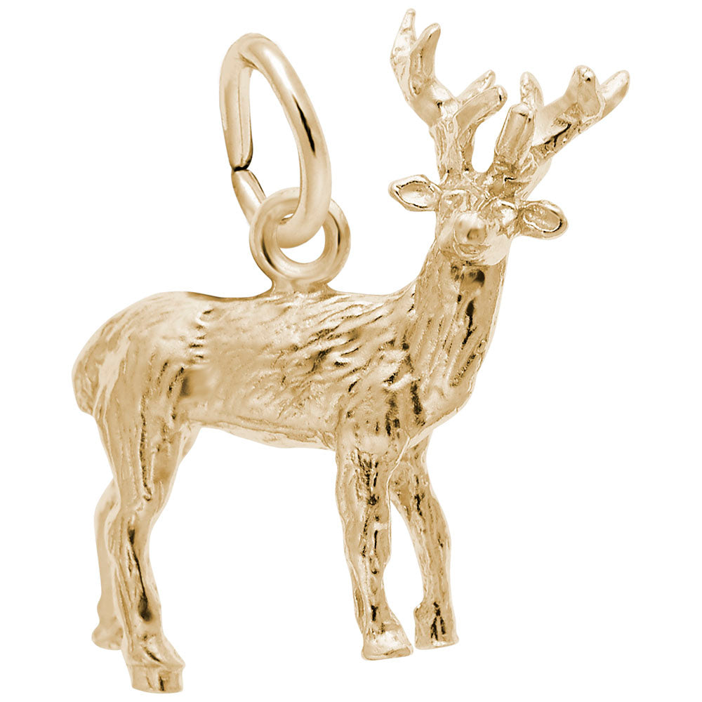 Elk Charm for Bracelets - Unique Animal Jewelry Gift for Nature Lovers 0899