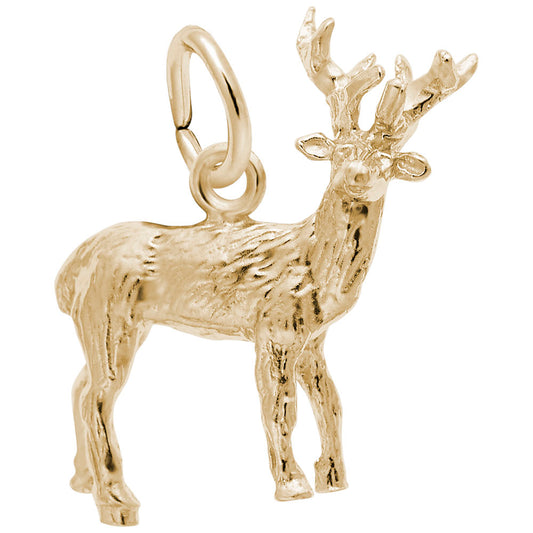 Elk Charm for Bracelets - Unique Animal Jewelry Gift for Nature Lovers 0899