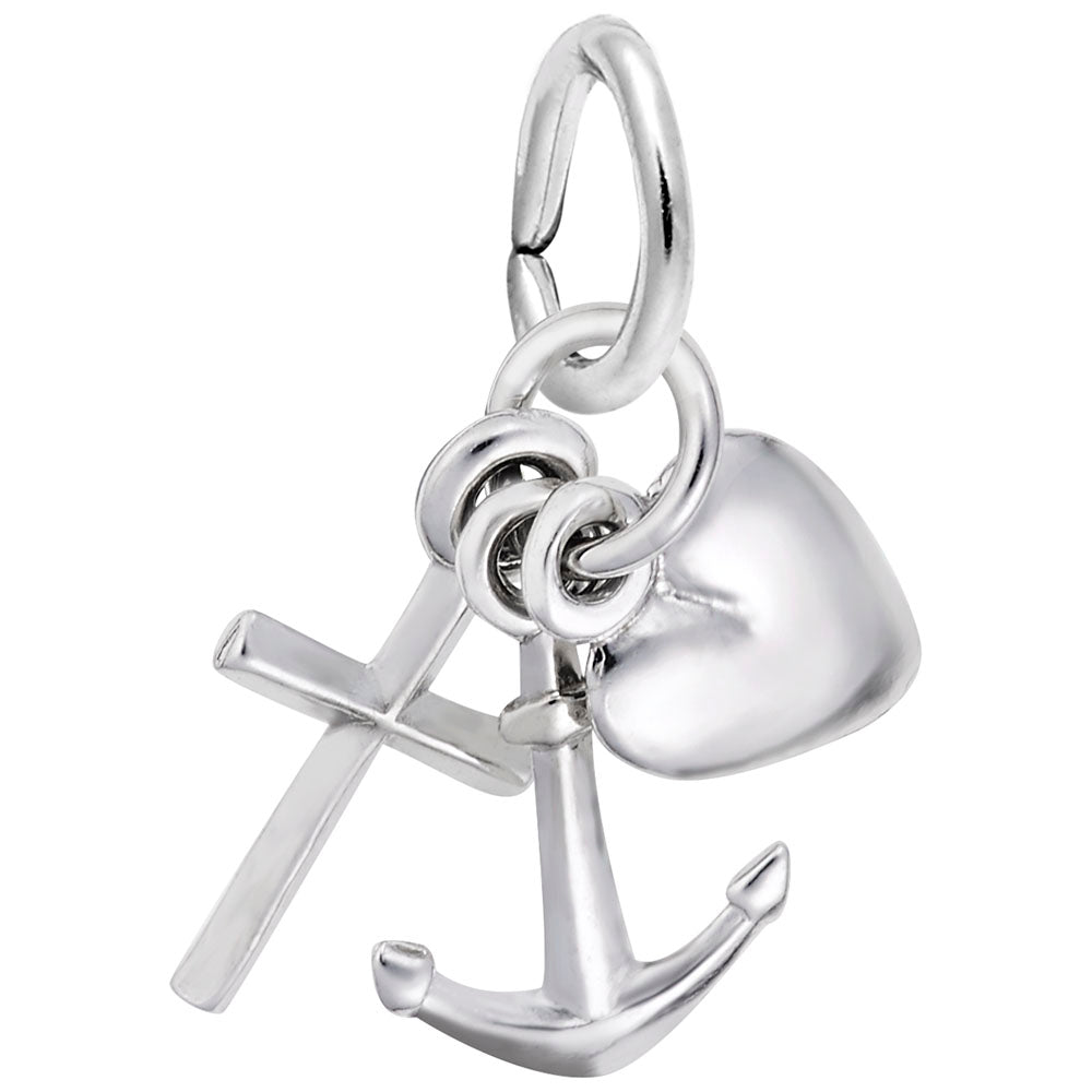 Faith Hope Charity Charm - Meaningful Symbol of Love & Hope 0908