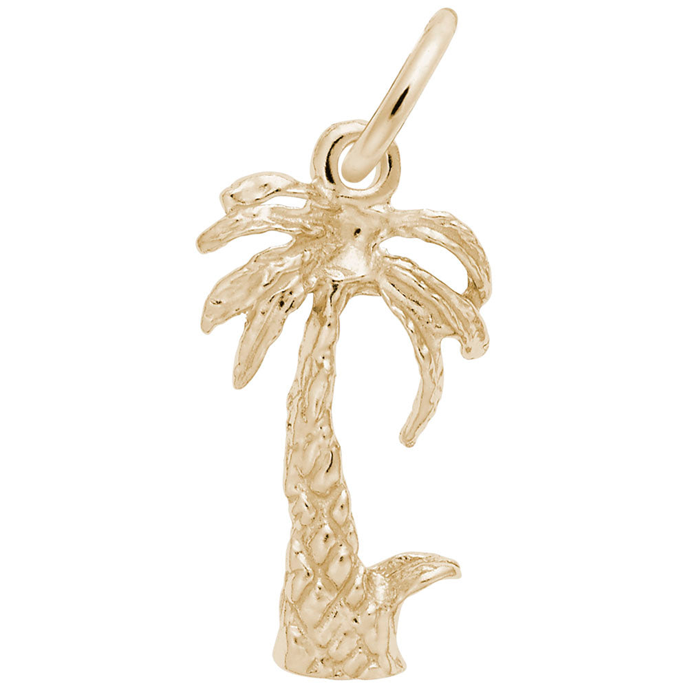 Charming Palm Tree Accent Charm for Nautical Jewelry Lovers 0919