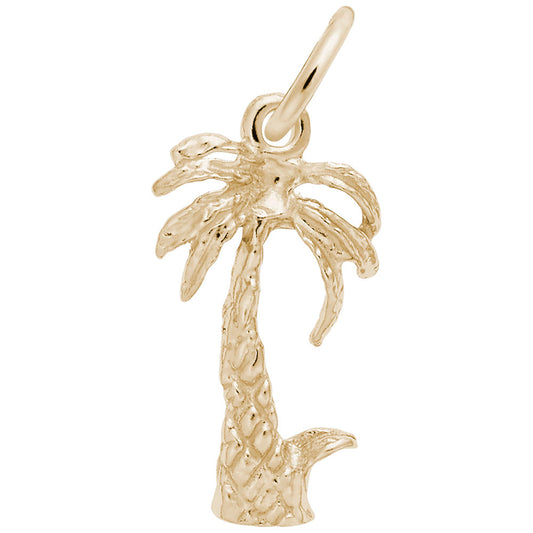 Charming Palm Tree Accent Charm for Nautical Jewelry Lovers 0919