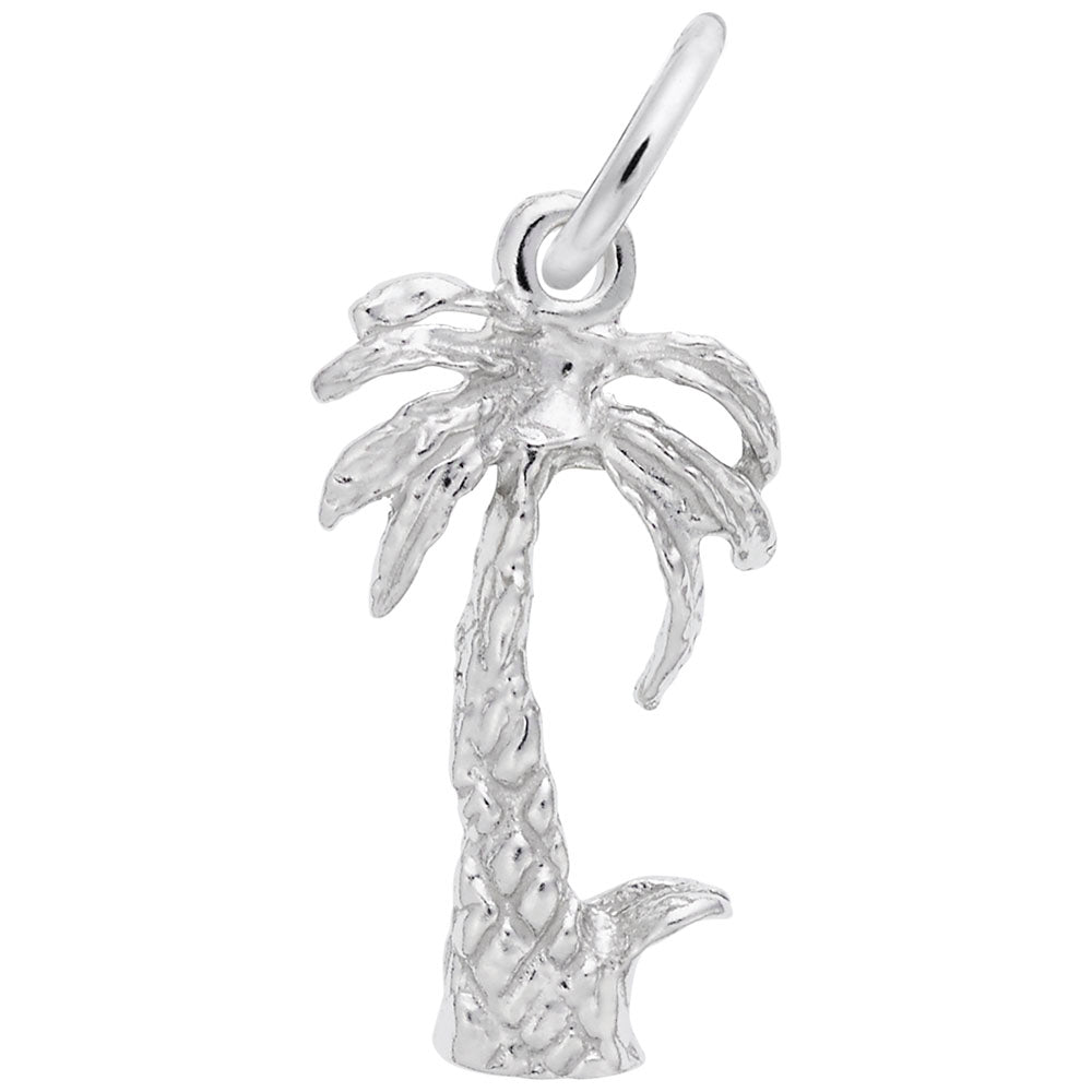 Charming Palm Tree Accent Charm for Nautical Jewelry Lovers 0919