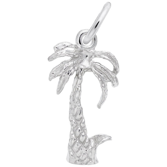 Charming Palm Tree Accent Charm for Nautical Jewelry Lovers 0919