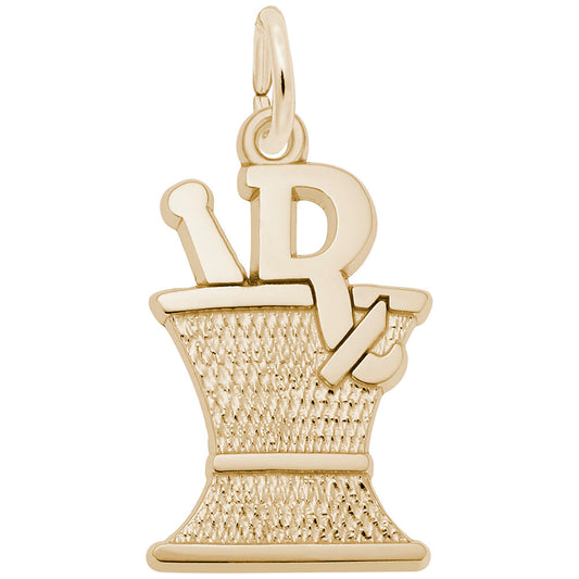 Pharmacy Mortar and Pestle Charm for Medical Professionals 0923