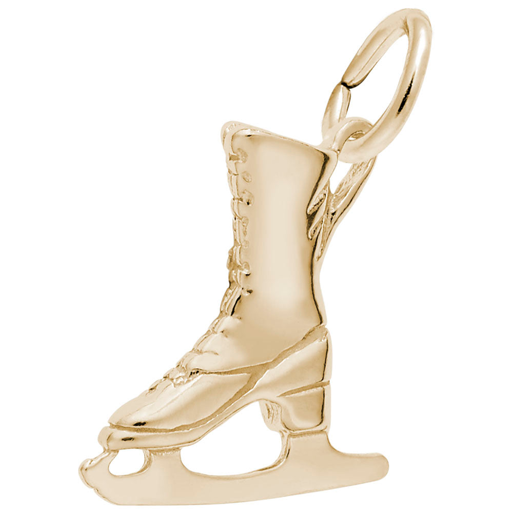 Women's Ice Skate Charm - Elegant Sports Jewelry for Skating Fans 0938