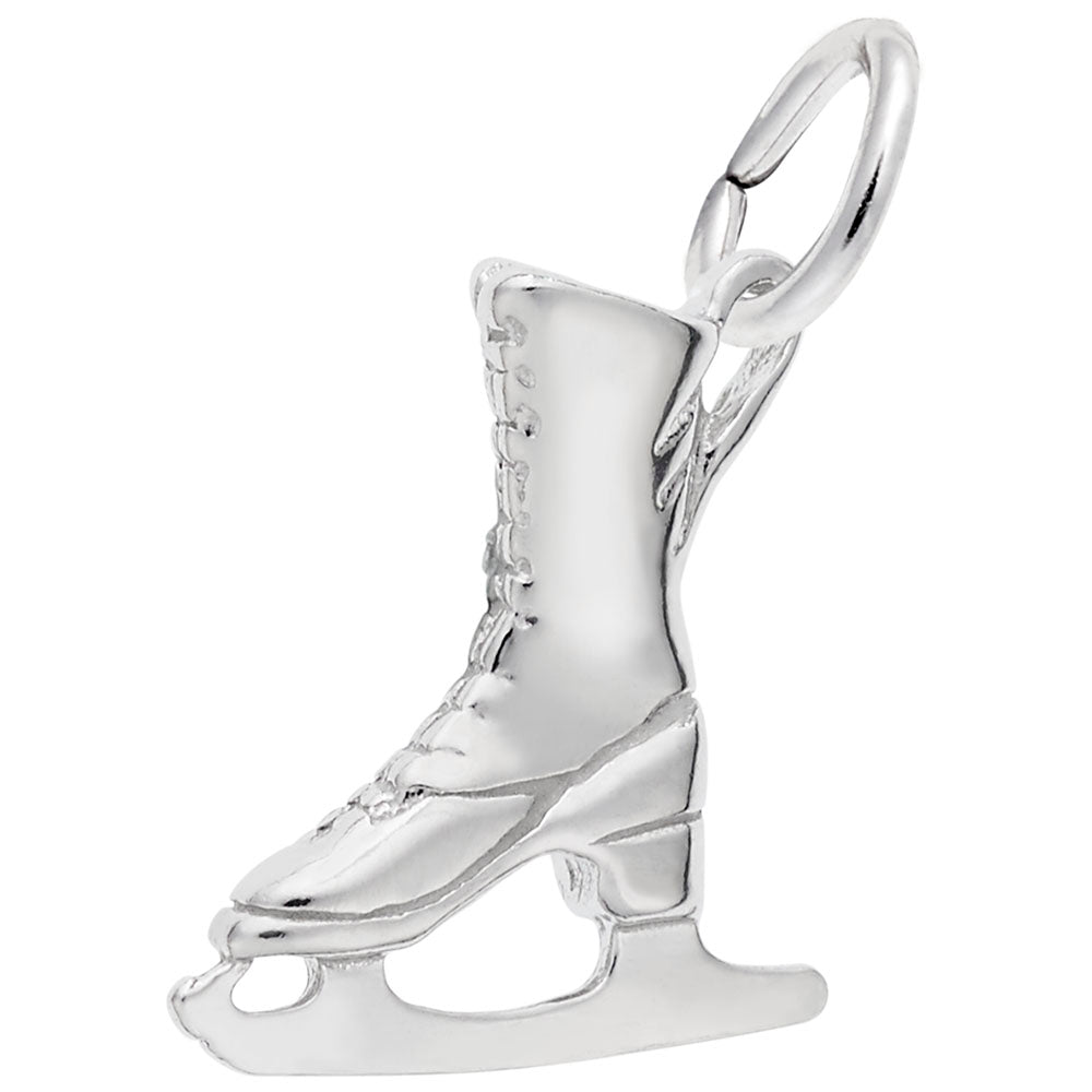Women's Ice Skate Charm - Elegant Sports Jewelry for Skating Fans 0938