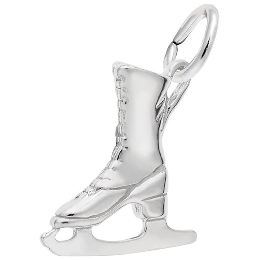 Women's Ice Skate Charm - Elegant Sports Jewelry for Skating Fans 0938