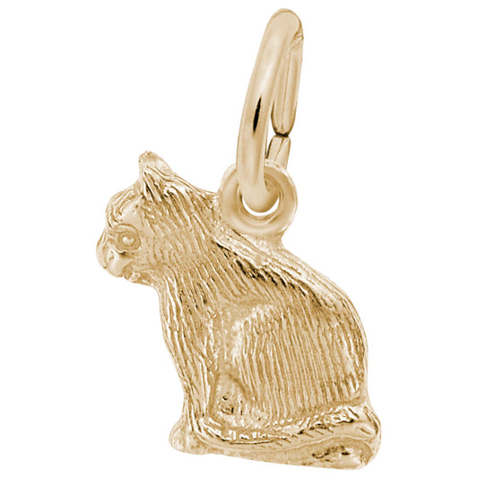 Sitting Cat Accent Charm for Pet Lovers - Rembrandt Charms 0977