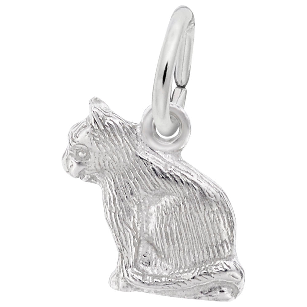 Sitting Cat Accent Charm for Pet Lovers - Rembrandt Charms 0977