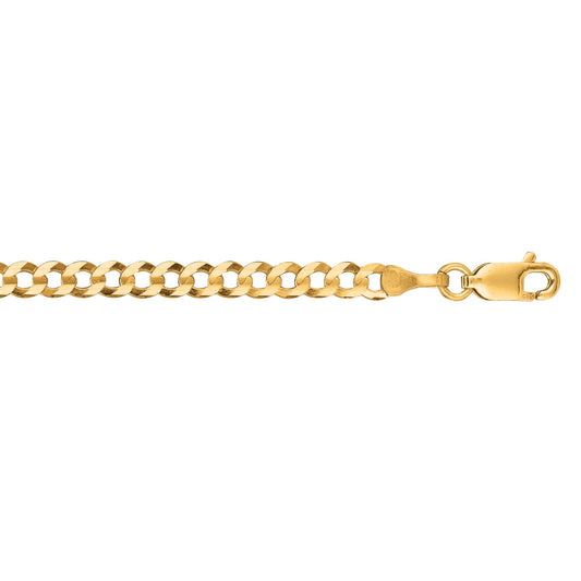 Royal Chain 10K Gold 3.2mm Comfort Curb Chain 100CC
