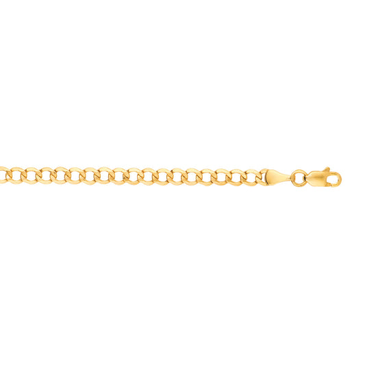 Royal Chain 10K Gold 4.4mm Lite Comfort Curb Chain 100LCRB