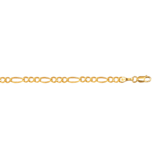 Royal Chain 10K Gold 3.7mm Figaro Chain  100RFIG