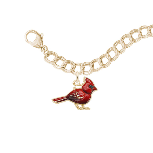 Painted Cardinal Bracelet Set