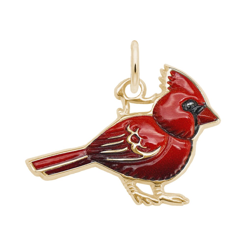 Handcrafted Painted Cardinal Charm for Animal Lovers & Collectors 1012-001