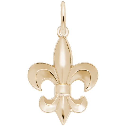 Fleur de Lis Charm - Elegant Travel Souvenir from France 1014