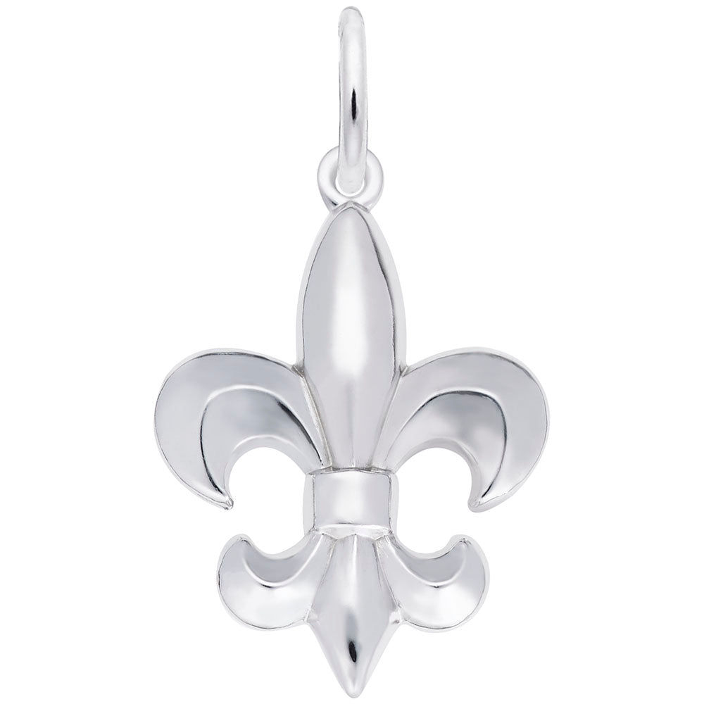 Fleur de Lis Charm - Elegant Travel Souvenir from France 1014
