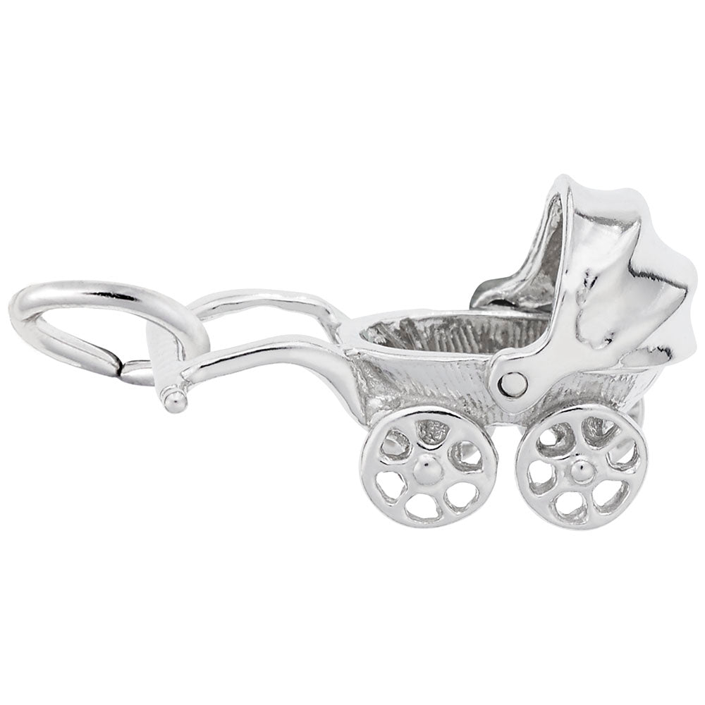 Canopy Baby Carriage Charm - Adorable Family Friendship Keepsake 1018