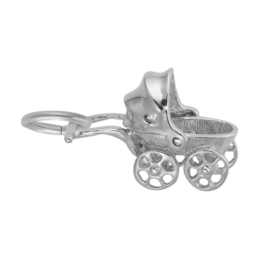 Canopy Baby Carriage Charm