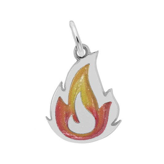 Painted Flame Charm